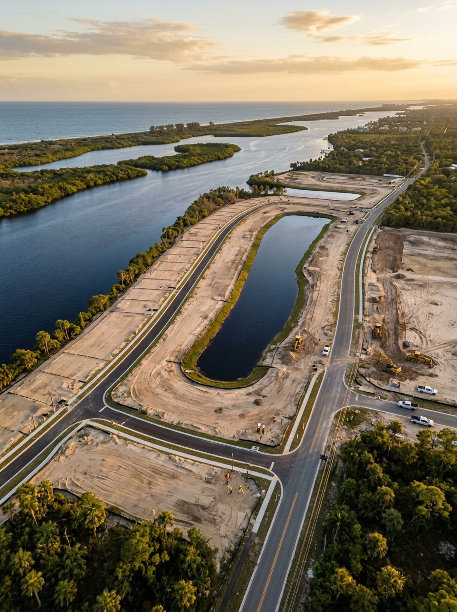 Land development site